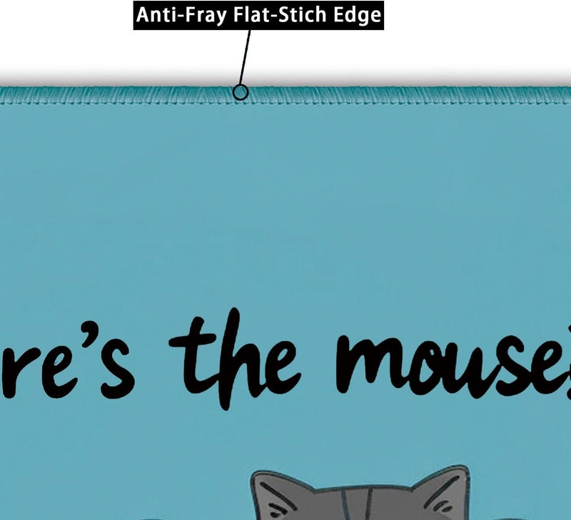 Flodirise Non-Slip Mouse Pad Small Mousepad for Computer, Laptop, Gamer, Cat Pattern, 8x10 inch - Image 3